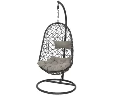 Bologna Hang-ei Wicker Zwart - Ø 95 X H 195 Cm
