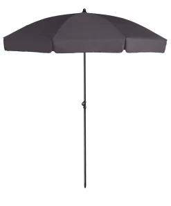Platinum Middenstokparasol Aruba Volant Ø 200 Cm Antraciet