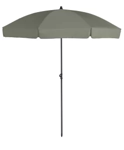 Platinum Middenstokparasol Aruba Volant Ø 200 Cm Olijfgroen