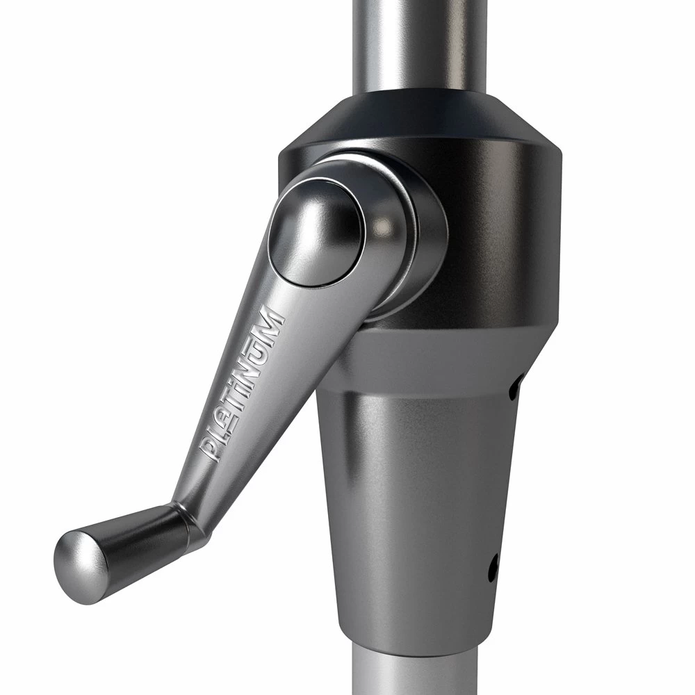 Platinum Middenstokparasol Riva Ø 300 Cm Lichtgrijs 3 Platinum Middenstokparasol Riva Ø 300 Cm Lichtgrijs - Afbeelding 3