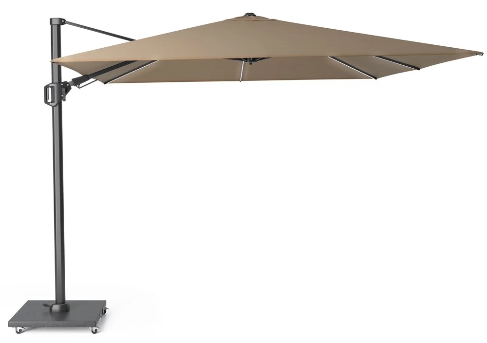 Platinum Zweefparasol Challenger T² 300 X 300 Cm Taupe 1 Platinum Zweefparasol Challenger T² 300 X 300 Cm Taupe