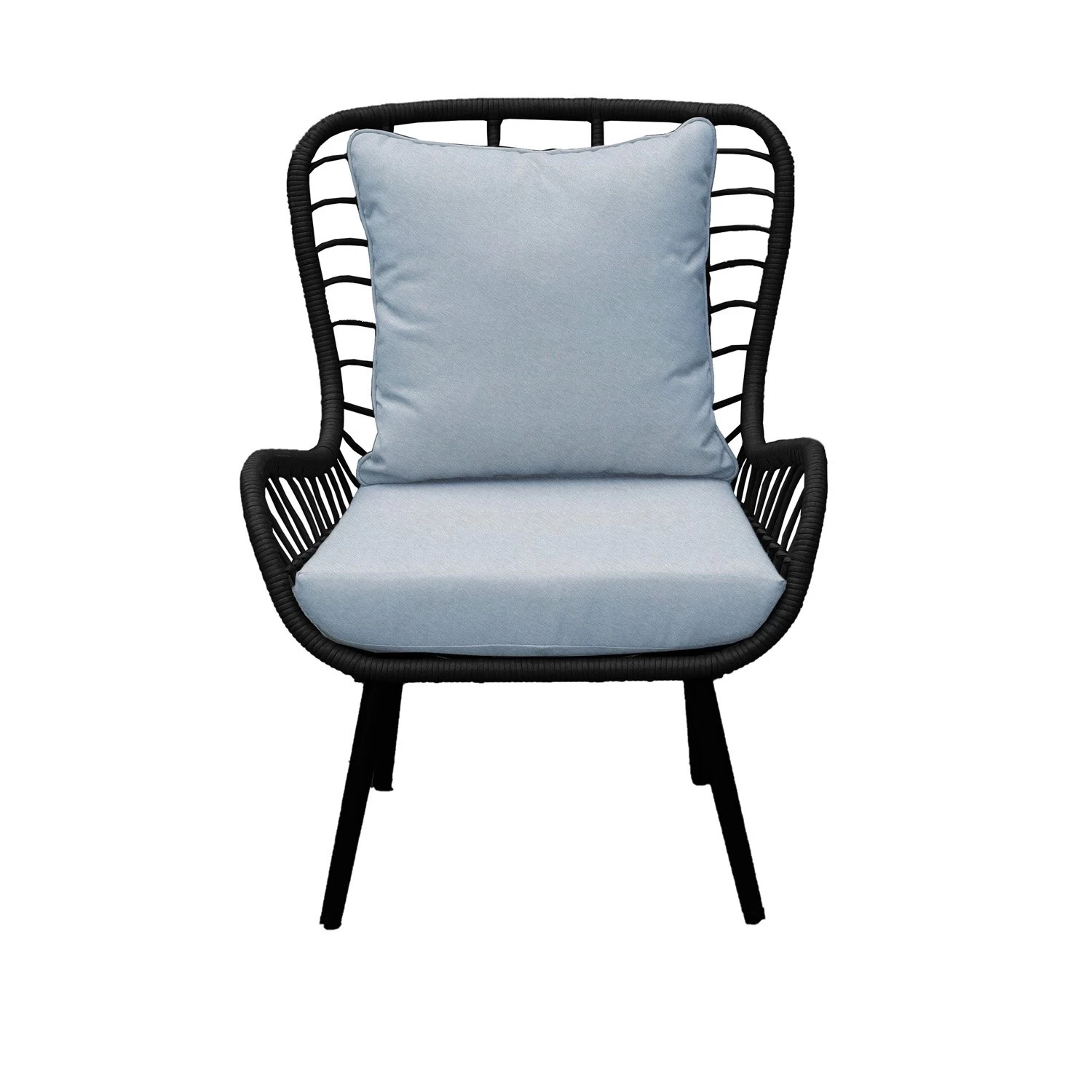 Royal Seasons COCOON Vlinderstoel Met Voetensteun Zwart 3 Royal Seasons COCOON Vlinderstoel Met Voetensteun Zwart - Afbeelding 3