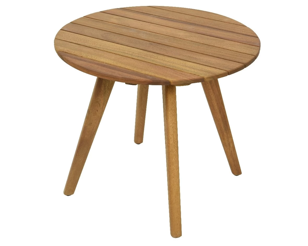 Seville Bijzet Tuintafel Acacia - Ø 55 X H 47 Cm 1 Seville Bijzet Tuintafel Acacia - Ø 55 X H 47 Cm